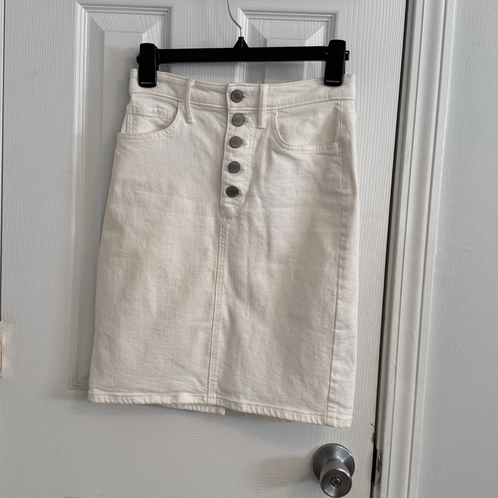 Banana Republic Denim Button-Front Skirt Size Petite 0